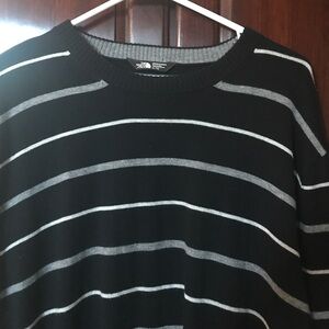 The North Face Black and Gray Crewneck Sweater